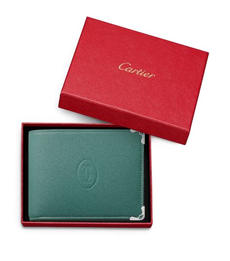 cartier wallet grey and green|must de cartier wallet.